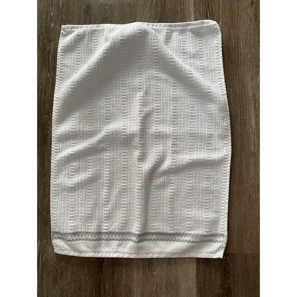 Filpinter Hand Towel White With Grey Accent